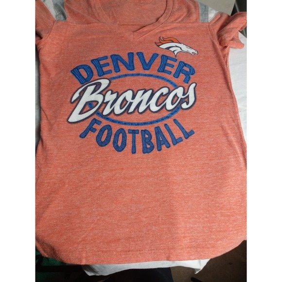 Denver Broncos Short Sleeve NFL Shirt Apparel Women Small‎ T Shirt Orange - Picture 6 of 9